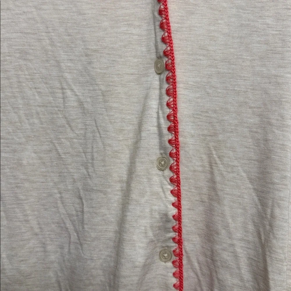 Women’s Cream Buttery Soft Pajama Shirt Large